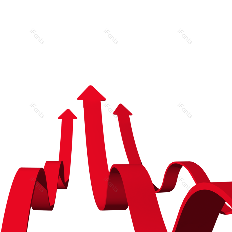 卡通素材图片,箭头素材元素,创意箭头PNG,红色箭头免抠素材